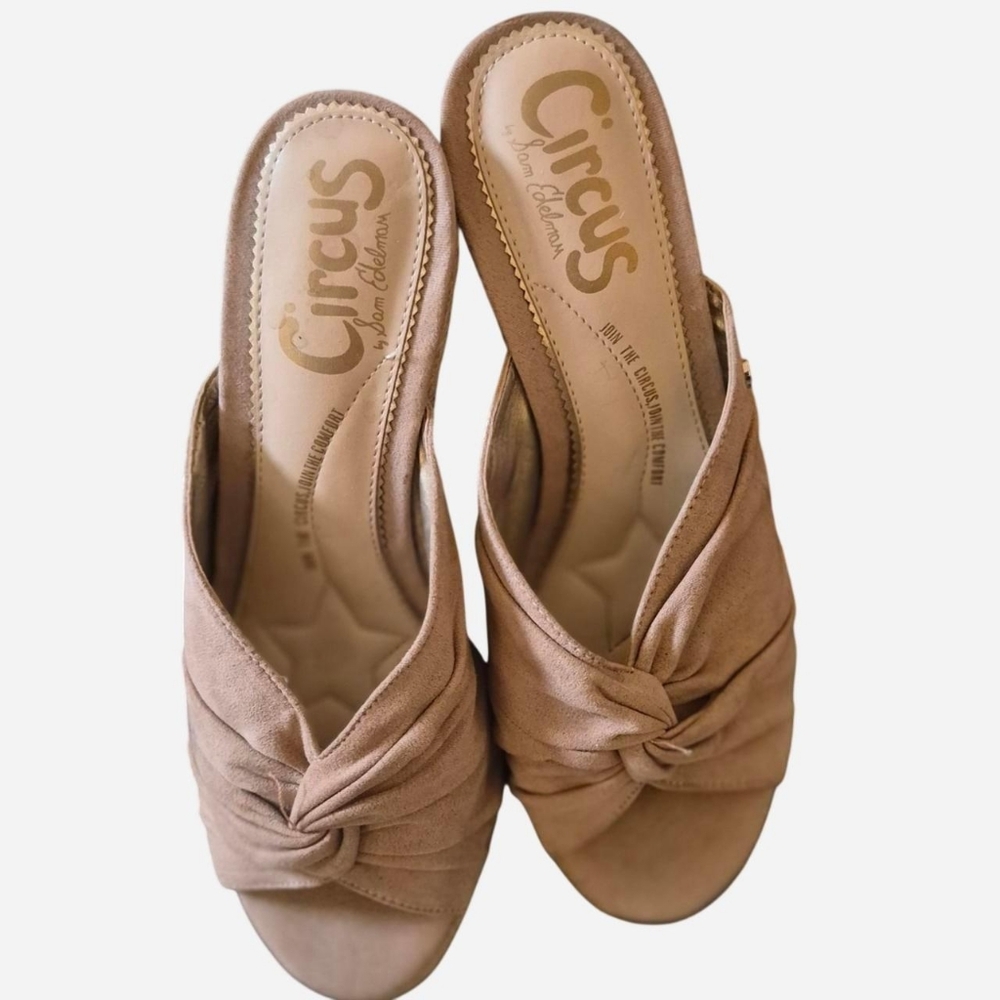 Circus by Sam Edelman Women's Tan and Cream Sandals